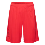 Spodenki męskie - Męskie Spodenki UNDER ARMOUR UA TECH GRAPHIC SHORT 1306443-713 – Czerwony - miniaturka - grafika 1