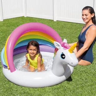 INTEX Basenik dla dzieci Unicorn Baby, 127x102x69 cm - Baseny ogrodowe - miniaturka - grafika 1