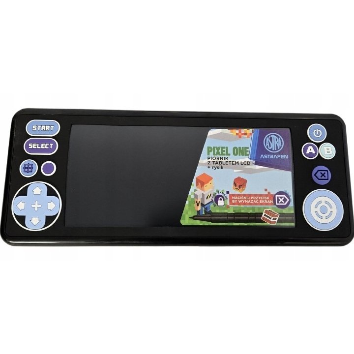 Astra Pastel Line Piórnik czarny z tabletem LCD + rysik