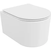 Miski WC - Mexen Sofia miska wc Rimless z deską wolnoopadającą slim, duroplast, biała połysk - 30540400 - miniaturka - grafika 1