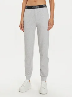 Hugo Spodnie dresowe Sporty Logo 50520499 Szary Regular Fit - Spodnie sportowe damskie - miniaturka - grafika 1