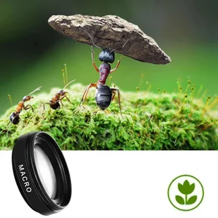 Obiektyw soczewka do telefonu smartfona zestaw 2w1 Alogy Lens klips 0.45X Makro 12.5X szeroki - Pozostałe akcesoria do telefonów - miniaturka - grafika 7