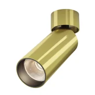 Lampy sufitowe - Złoty, ruchomy reflektor LED, 12W C055CL-L12W3K-W-BS z serii FOCUS LED  - miniaturka - grafika 1