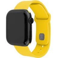 Akcesoria do smartwatchy - Fixed Silikonowy pasek Silicone Strap do Apple Watch 44/45/46/49 mm, żółty - miniaturka - grafika 1