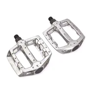 Pedały rowerowe - Pedały Bmx Srebrne Chrom 1/2" Zatrzask - miniaturka - grafika 1