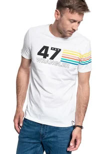 WRANGLER SS RAINBOW TEE OFF WHITE W7F1FK737 112131797 - Wrangler - Koszulki męskie - miniaturka - grafika 1