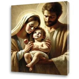 Obraz religijny na płótnie Święta Rodzina - Ikony i obrazy sakralne - miniaturka - grafika 1