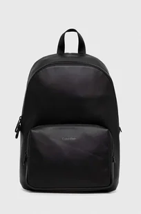 Calvin Klein plecak męski kolor czarny duży gładki - Plecaki - miniaturka - grafika 1