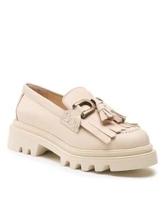 Badura Loafersy 22SS24 Beżowy - Półbuty damskie - miniaturka - grafika 1