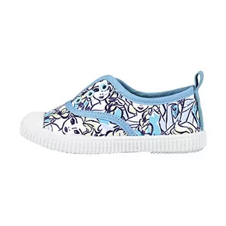 Buty dla dziewczynek - Cerdá Zapatilla Loneta Baja Frozen wysokie sneakersy dziewczęce, niebieski - Blau Azul C37-26 EU - grafika 1
