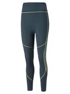 Spodnie sportowe damskie - Puma Legginsy sportowe w kolorze zielono-niebieskim - miniaturka - grafika 1