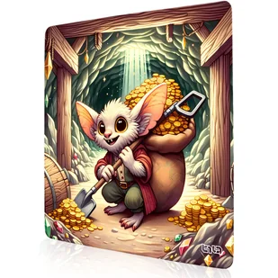 DUŻA PODKŁADKA POD MYSZKĘ Sknerek 30x30 TILT Wytrzymała Duża Dla gracza - Podkładki pod mysz - miniaturka - grafika 1