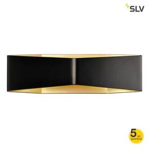 SLV Cariso kinkiet LED czarny/mosiężny 35cm - Lampy ścienne - miniaturka - grafika 1