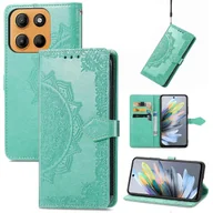 Portfele - Dla Motorola Moto G15 4G Etui z portfelem Mandala Flower Skórzany pokrowiec na telefon - zielony Wielobarwny Green - miniaturka - grafika 1