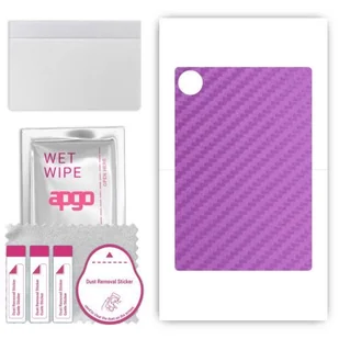 folia naklejka skórka strukturalna na TYŁ do Huawei MatePad Pro 13.2 - Carbon Fioletowy - apgo SKINS - Akcesoria do tabletów i e-booków - miniaturka - grafika 1