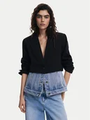 Marynarki i żakiety damskie - Desigual Marynarka 25SWEW28 Czarny Regular Fit - miniaturka - grafika 1