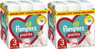 Pieluchy - Pampers Pieluchomajtki 3, 6-11 kg, 204 szt. x2 - miniaturka - grafika 1