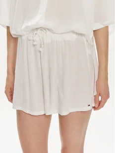 Tommy Hilfiger Szorty materiałowe UW0UW05332 Biały Relaxed Fit - Spodnie sportowe damskie - miniaturka - grafika 1
