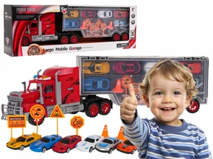zestaw CIĘŻARÓWKA garaż dla samochodzików AUTKA resorówki ZNAKI DROGOWE - Zabawki zdalnie sterowane zestaw CIĘŻARÓWKA garaż dla samochodzików AUTKA resorówki ZNAKI DROGOWE - Zabawki zdalnie sterowane - miniaturka - grafika 1