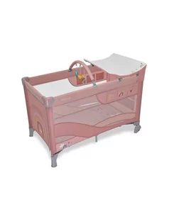 Espiro Łóżeczko turystyczne Dream 108 Pink smile - Łóżeczka i kojce - miniaturka - grafika 1