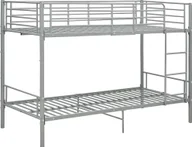 Łóżka - Elior Szare metalowe łóżko piętrowe 90x200 cm - Evex - miniaturka - grafika 1