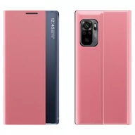 Etui i futerały do telefonów - Sleep Case pokrowiec etui z klapką typu Smart Cover Xiaomi Redmi K40 Pro+ / K40 Pro / K40 / Poco F3 różowy - miniaturka - grafika 1