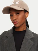 Czapki damskie - KARL LAGERFELD Czapka z daszkiem 246W3406 Beżowy - miniaturka - grafika 1