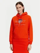 Bluzy damskie - Gant Bluza Archive Shield 4200276 Pomarańczowy Regular Fit - miniaturka - grafika 1