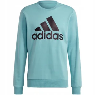 Bluza męska adidas Essentials Big Logo Sweatshirt niebieska H12163 2XL - Bluzy męskie - miniaturka - grafika 1