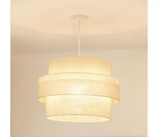 Brilagi - Żyrandol na lince SPACE YUTE 1xE27/15W/230V śr. 50 cm kremowy/biały - Lampy sufitowe - miniaturka - grafika 1