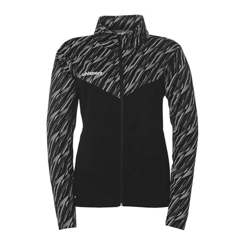 uhlsport Piłka nożna Progressive 28 Poly damska kurtka treningowa kurtka sportowa bluza bez kaptura ze stójką i kieszeniami na zamek błyskawiczny – taliowany krój damski