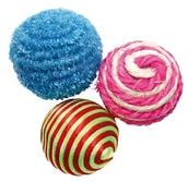 Zabawki dla kotów - Pet Nova Zestaw 3 piłek dla kota 4 cm - miniaturka - grafika 1