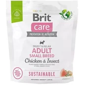 Sucha karma dla psów - Brit Care Dog Sustainable Adult Small Chicken Insect 1kg - miniaturka - grafika 1