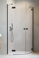 Kabiny prysznicowe - Radaway Essenza Black Pdd kabina 100x100cm szkło przejrzyste 1385003-54-01L/1385003-54-01L - miniaturka - grafika 1