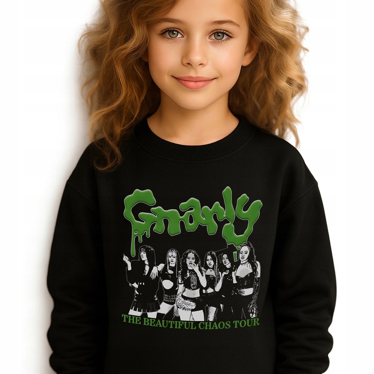 Bluza Dziecięca Czarna KATSEYE GIRL POWER Muzyka K-pop Prezent - 164 cm Wz