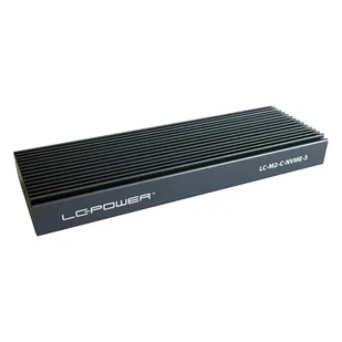 LC-Power LC-M2-C-NVME-3 obudowa do dysków twardych Obudowa SSD Czarny M.2 - Obudowy i kieszenie na dyski twarde - miniaturka - grafika 1