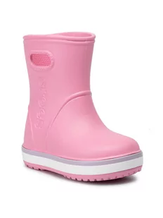 Crocs Kalosze Crocband Rain Boot K 205827 Różowy - Buty dla dziewczynek - miniaturka - grafika 1