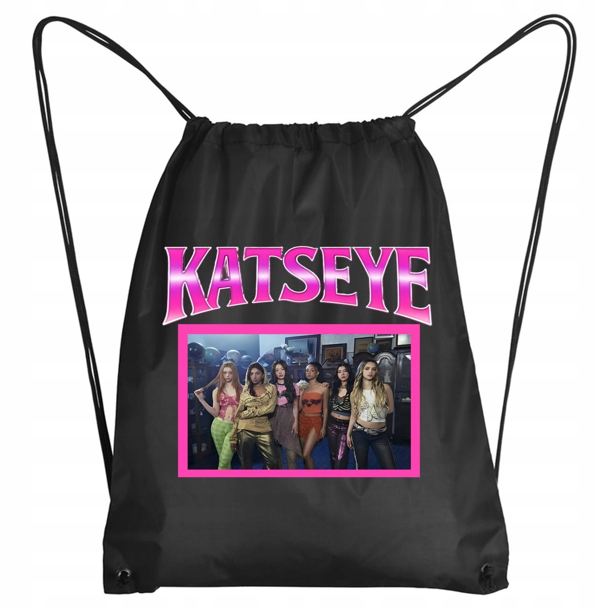 Plecak Katseye K-POP Tornister Worek Miejski PREMIUM P429 Czarny