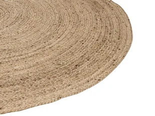 Dywan owalny jutowy 160 x 230 cm beżowy DEMIRCI - Dywany - miniaturka - grafika 4