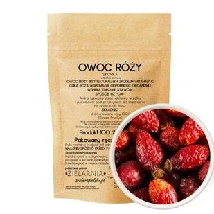 Dzika róża skórka 50g ZIELARZPOLSKI.PL - Przyprawy i zioła sypkie - miniaturka - grafika 1