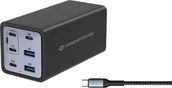 Ładowarki samochodowe - Ładowarka Conceptronic CONCEPTRONIC Ladegerät 6Port 200W,4xUSB-C,2xUSB-A +3-in-1 sw - miniaturka - grafika 1