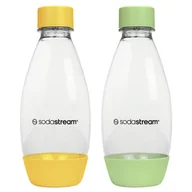 Akcesoria i części AGD - Butelki Sodastream Fuse 0,5l 2pack zielona/żółta - miniaturka - grafika 1