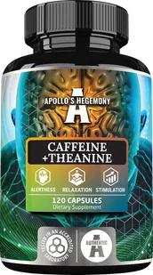 APOLLO'S HEGEMONY CAFFEINE + THEANINE KOFEINA Z TEANINĄ 120 KAPSUŁEK - Aminokwasy - miniaturka - grafika 1
