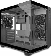 Obudowy komputerowe - OBUDOWA PC ATX MID TOWER CZARNA Z 3 WENTYLATORAMI SZKŁO Y6 - miniaturka - grafika 1