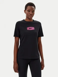 Reebok T-Shirt 100218927 139-18-00 Czarny Regular Fit - Koszulki i topy damskie - miniaturka - grafika 1
