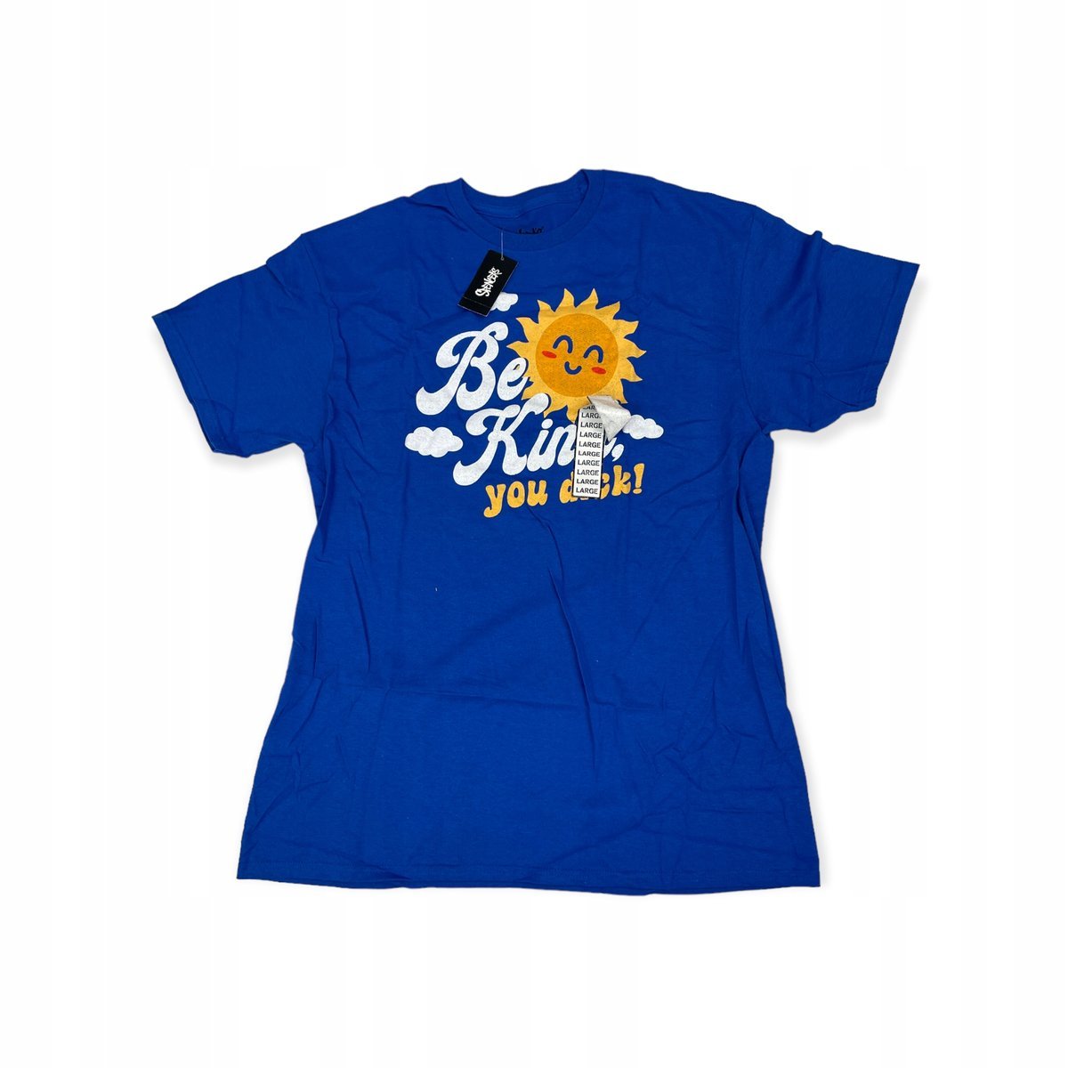 Koszulka tshirt męski SPENCER'S napisy niebieski L