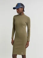 Sukienki - G-Star Sukienka dzianinowa w kolorze khaki - miniaturka - grafika 1