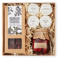 Herbata - KOSZ PREZENTOWY konfitury do herbaty CYTRYNY z HIBISKUSEM herbata owocowa - miniaturka - grafika 1