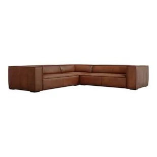 Koniakowy skórzany narożnik (róg zmienny) Madame – Windsor & Co Sofas - Narożniki - miniaturka - grafika 1