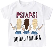 Koszulki dla dziewczynek - koszulka dla 3 przyjaciółek z imionami - miniaturka - grafika 1